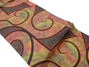 抽象模様織出し名古屋帯